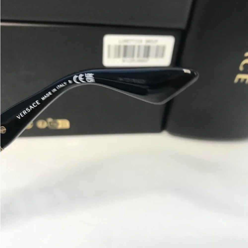 New Authentic Versace VE 4395 Plastic Womens Square Sunglasses Black 59mm Adult